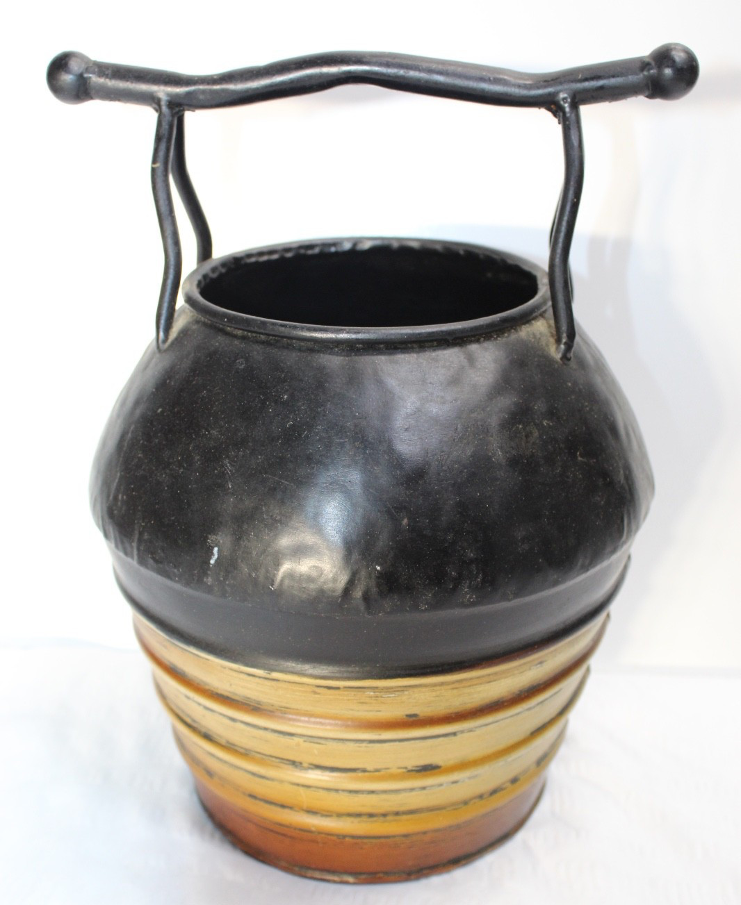 Metal SMUDGE POT CAULDRON Reproduction 10″ tall x 7″ diameter