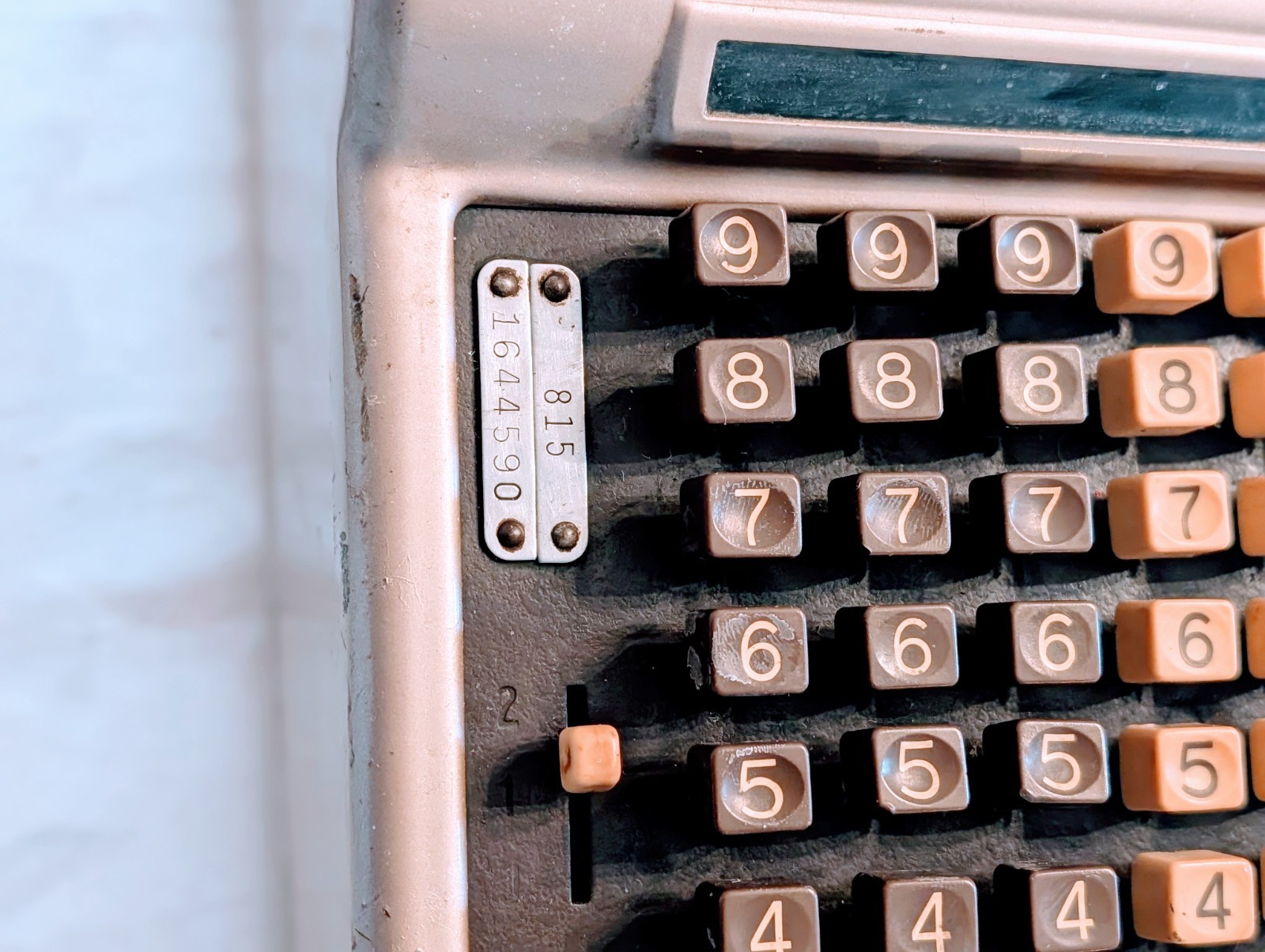 VTG R.C. Allen Adding Machine Calculator #815 Mechanical Business Machine As Is