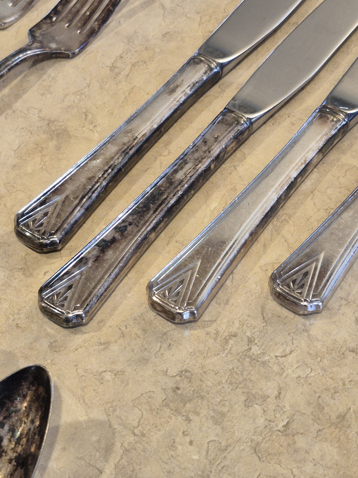 Oneida Community Deauville Silver Plated Set Of 17 Silverware, As Is
