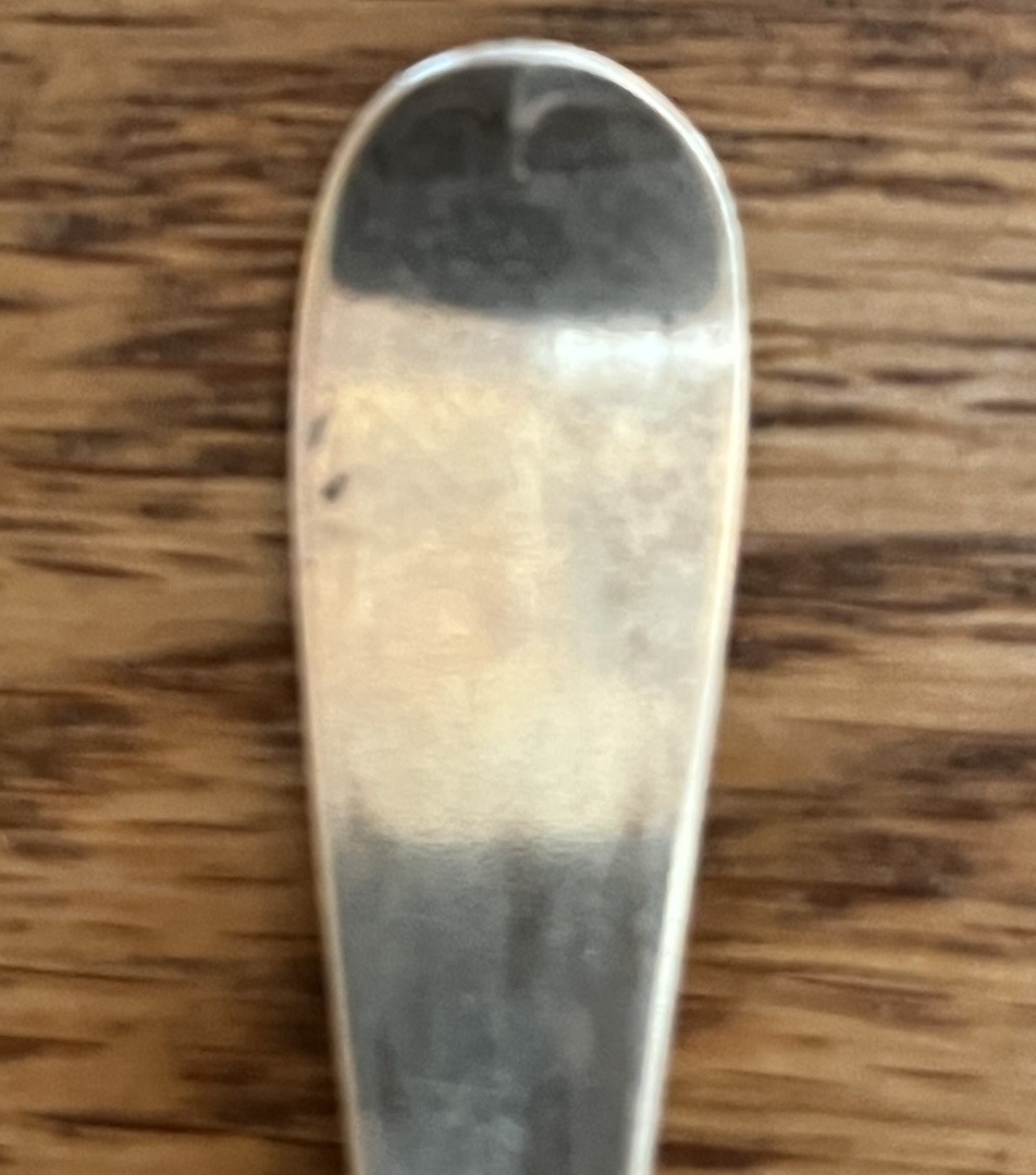 American Coin Silver Engraved Demitasse Spoon P L Krider Philadelphia 1850-1855