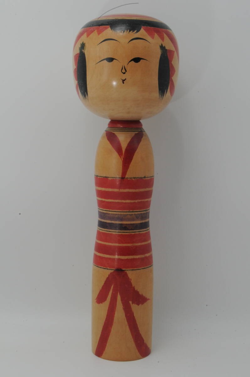 Ishikawa Atsujiro Yajiro Kokeshi Doll 30cm Traditional Japanese Folk Toy Used Ja