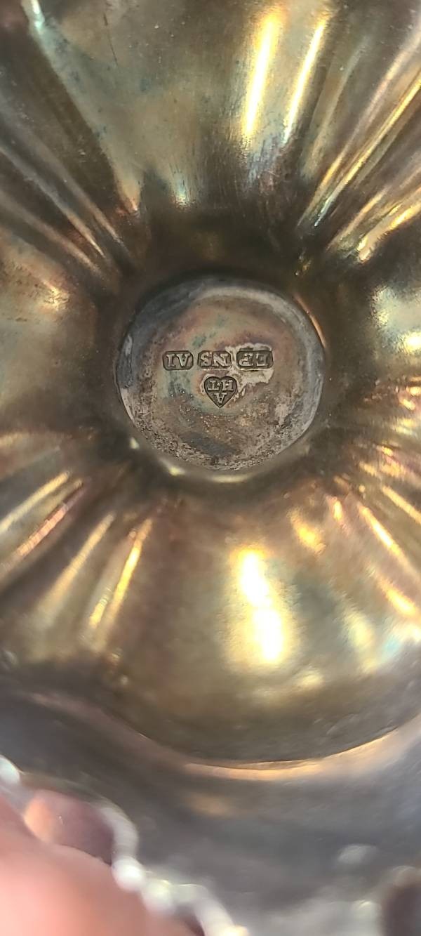 Victorian Albert Henry Thompson Sheffield Silver Plate Footed Candy Bowl EPNS A1
