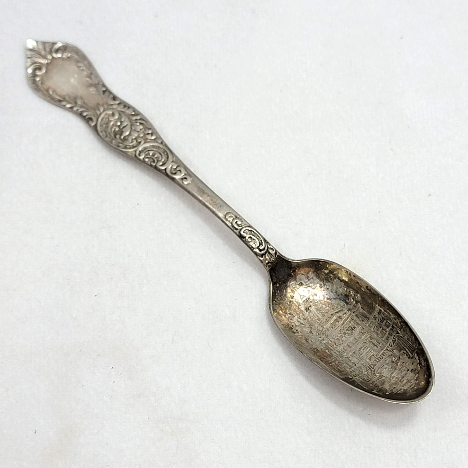 Antique Leonard Mfg. Co Chicago World’s Fair 1893 Administration Building Spoon