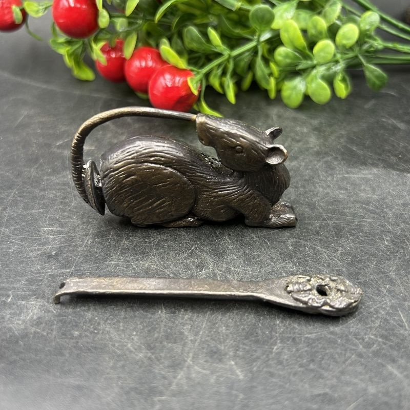 New Brass Turtle Padlock Functional Chinese Small Lock Home Decor