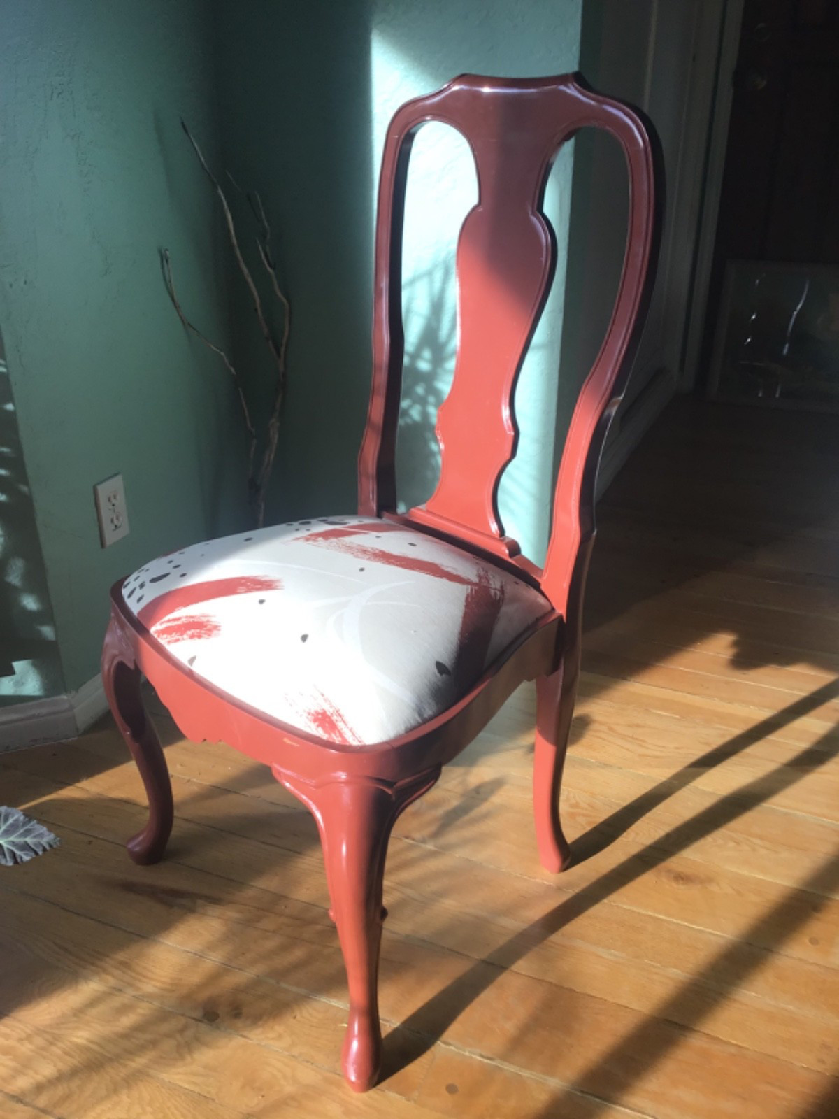 🇮🇹 4 Dining Chairs, “Florentia” QUEEN ANNE STYLE, VTG, Made in Italy 🇮🇹