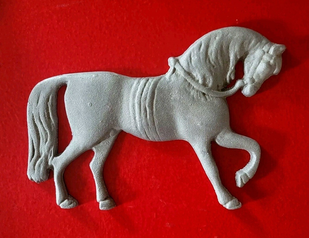 Prancing Horse Cast Aluminum Metal Plaque 6.5″ X 9″