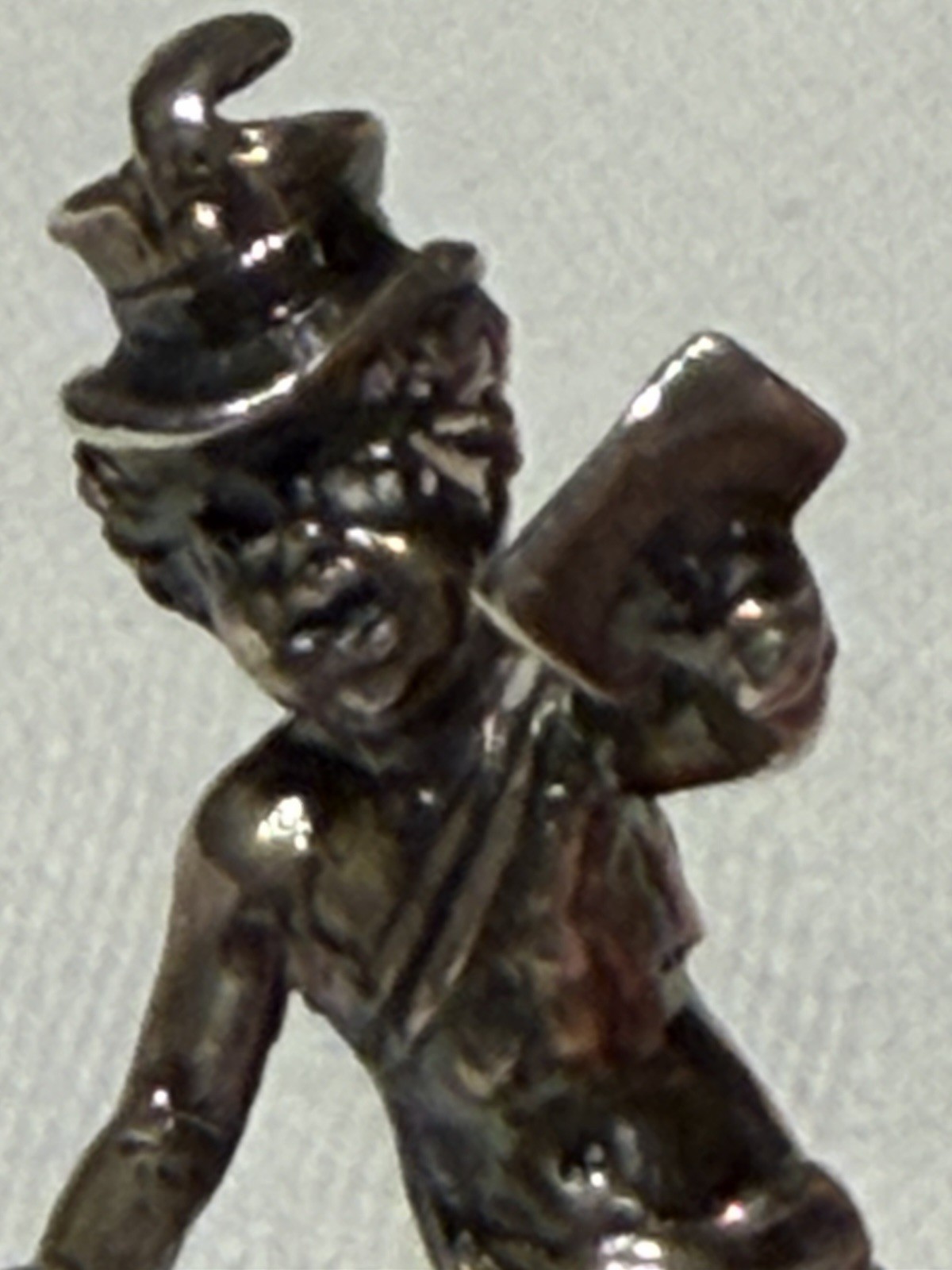 Antique Sterling Silver Desk Seal Victorian Figural Postman London c1900