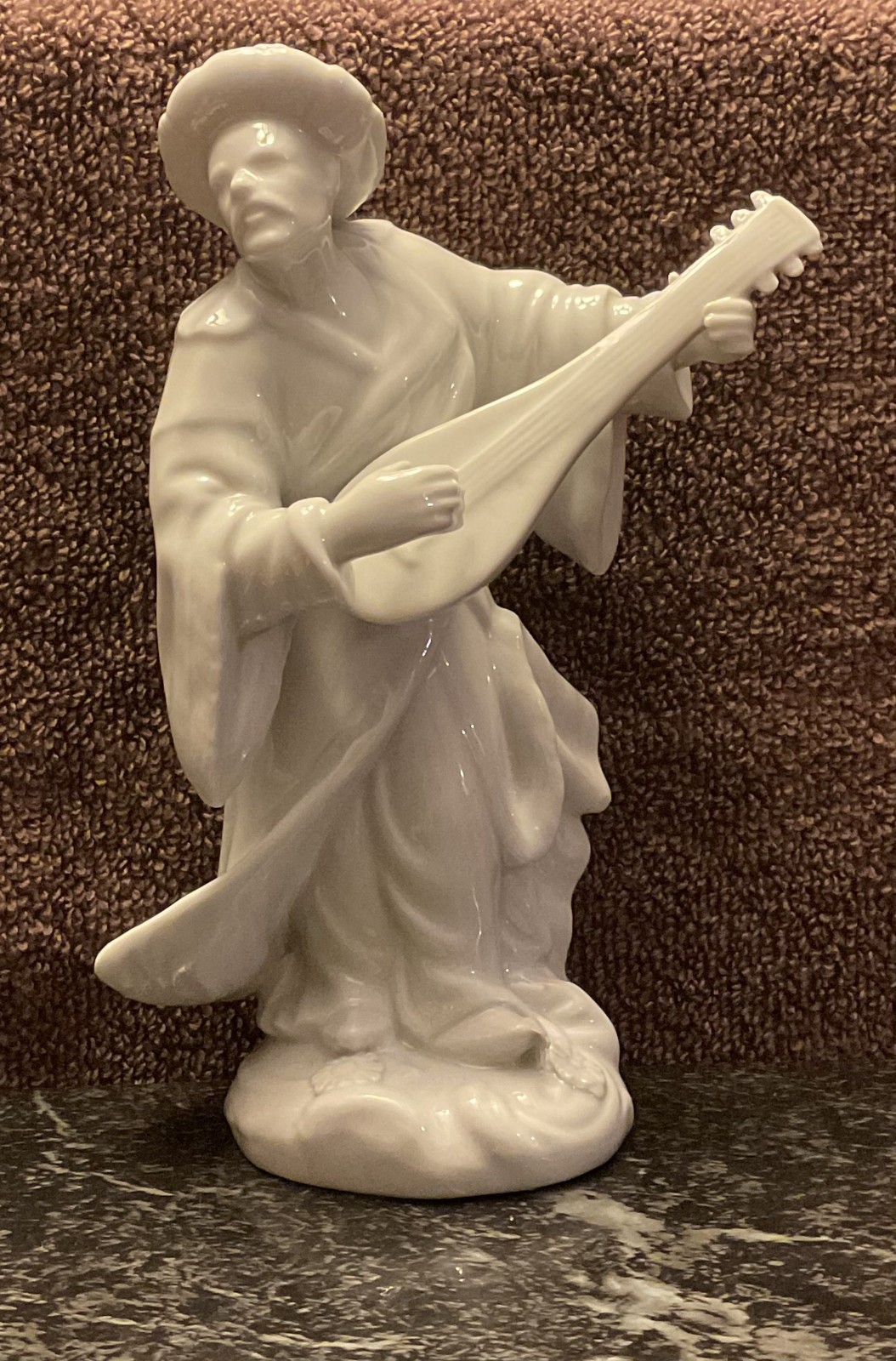 Continental Blanc de Chine Porcelain Figurine – Chinese Musician