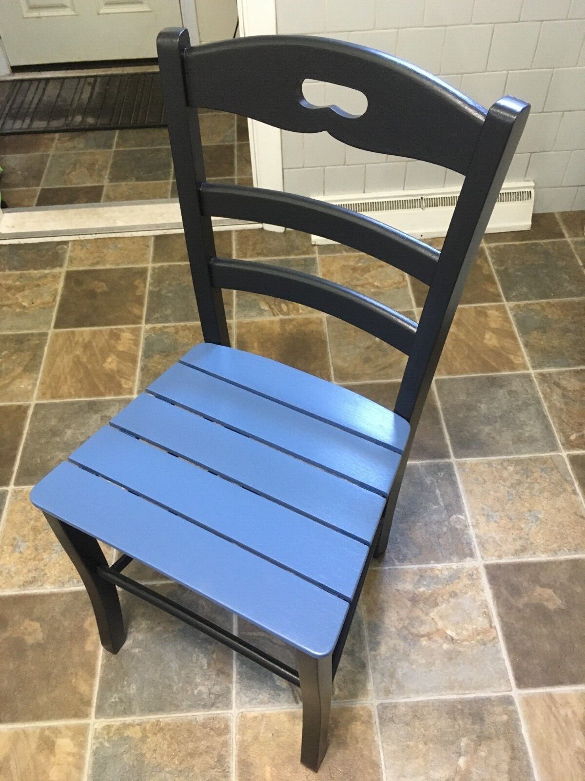Refurbished Kids Desk Chair, 34.25in tall, 16.25in wide, 14.5in deep