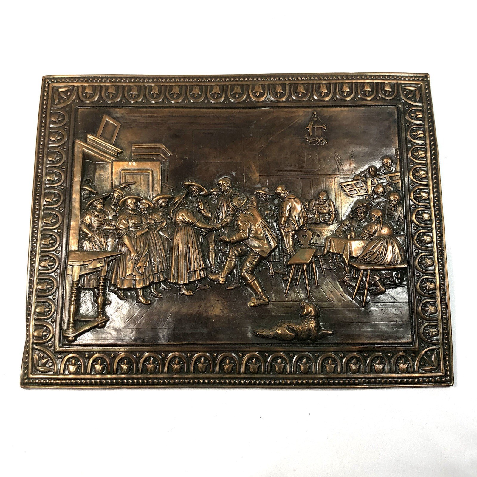 Copper Embossing USSR Metal Knocked Down Stamping Relief Picture Russia