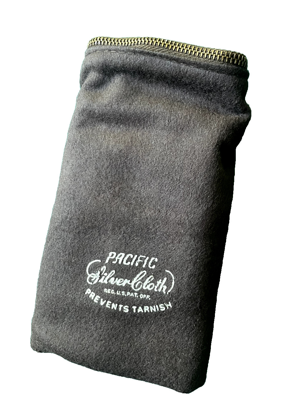 Silver Storage Bag Pacific Silver Cloth Zipper 9×9 Store a Mint Julep Cup Flask