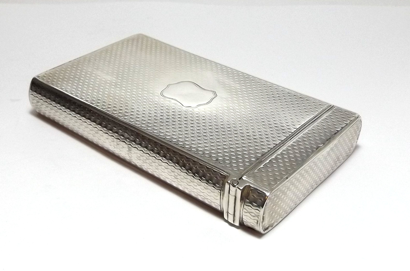 VICTORIAN SCOTTISH STERLING SILVER CHEROOT CASE, JAMES NASMYTH, EDINBURGH 1834