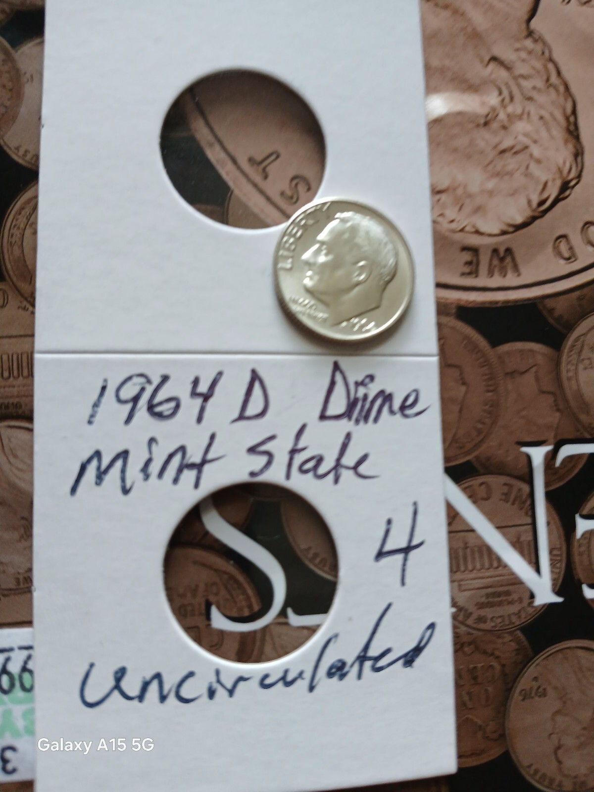 1964d Roosevelt Dime DDO FULL BANDS
