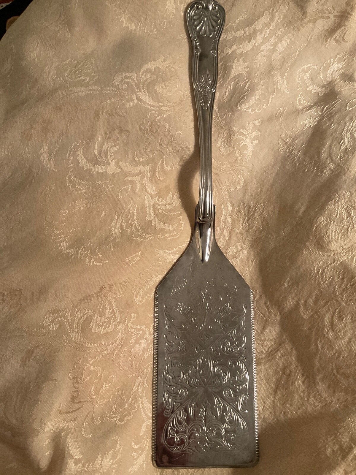 Vtg GODINGER Silver Art Co Ltd Decorative Design Cake Server 11.25” Long