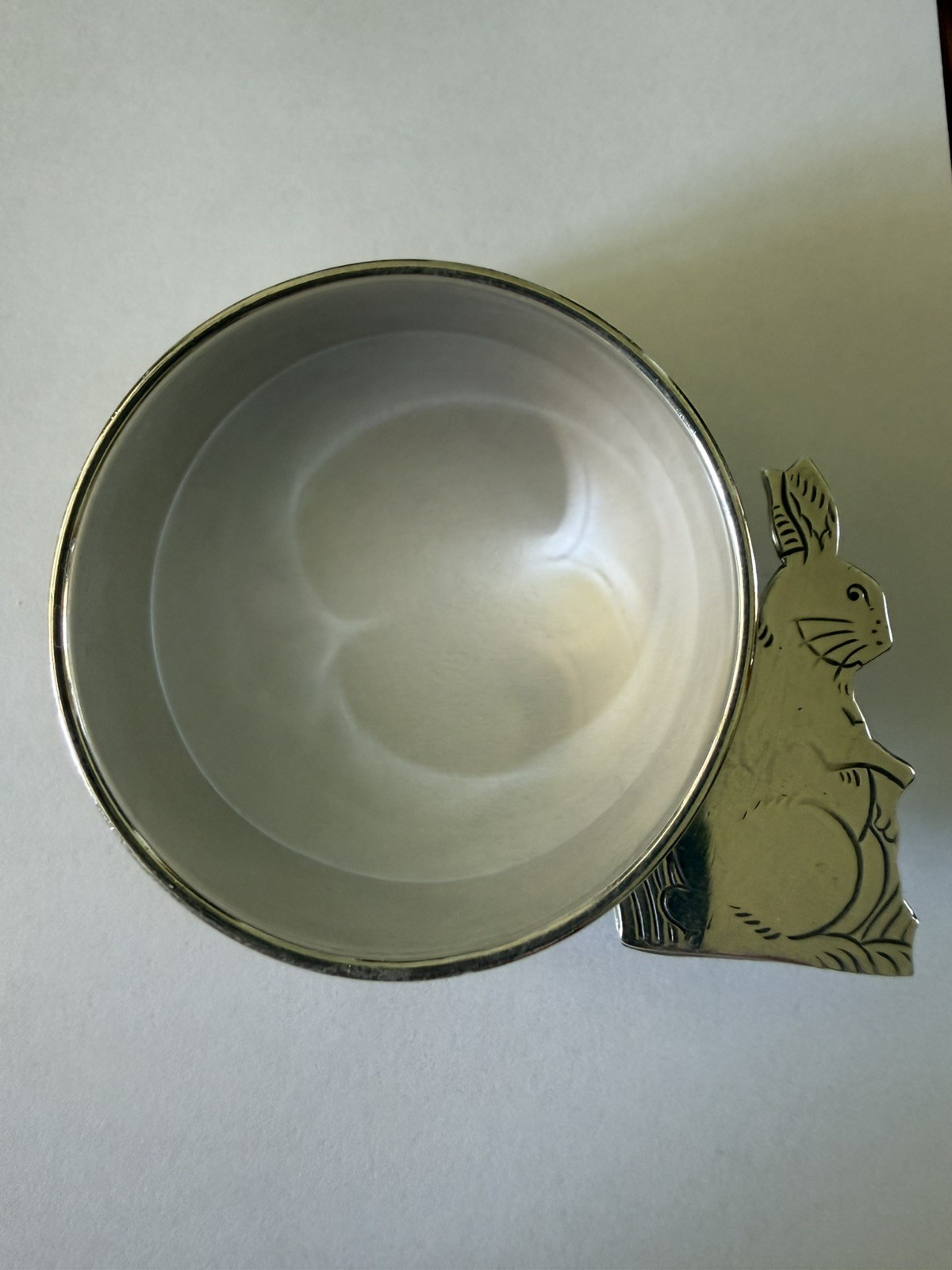 Sterling Silver Napkin Ring with Bunny Stand by Webster