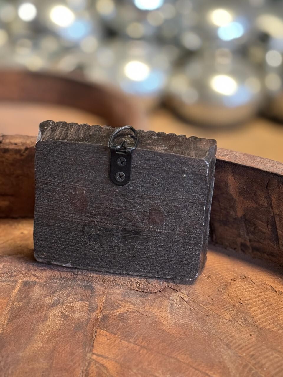 Original Old Hand Carved Wooden Textile Printing Block