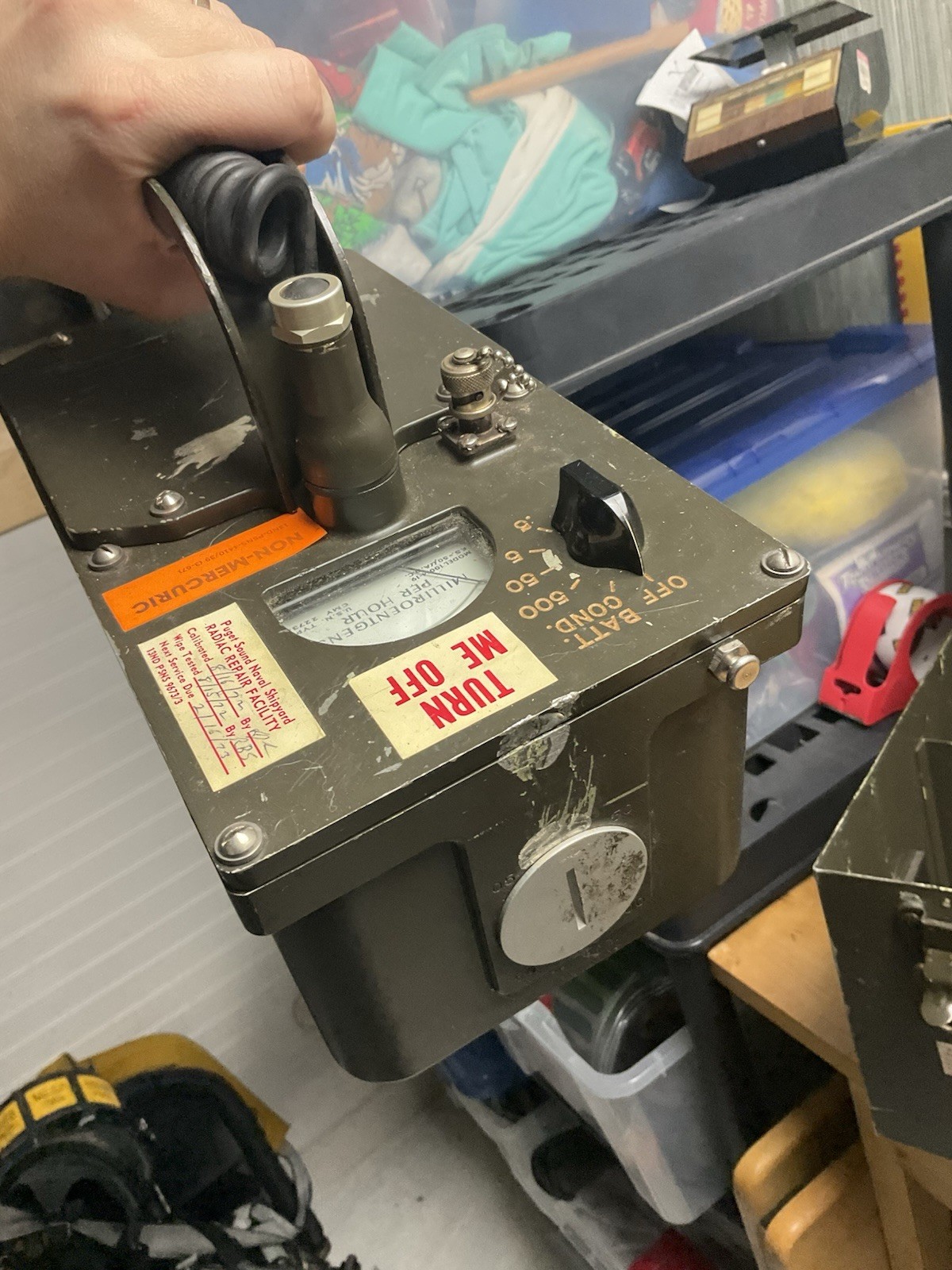 Radiation Detector US Navy Radiac Set AN/PDR-27E + Case CY-963/PDR-27A Geiger