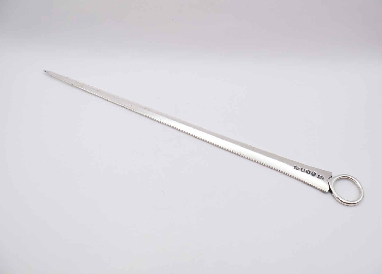 Quality Antique Georgian Solid Silver Hester Bateman Meat Skewer London 1788