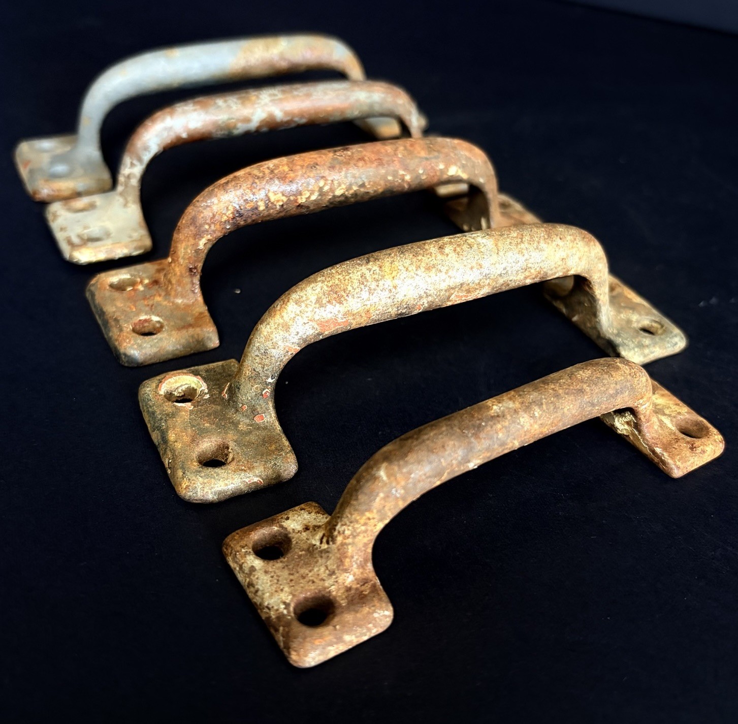 5 Lot Antique Barn Door Pull Handles Shed Gate Rustic Distressed Farmhouse