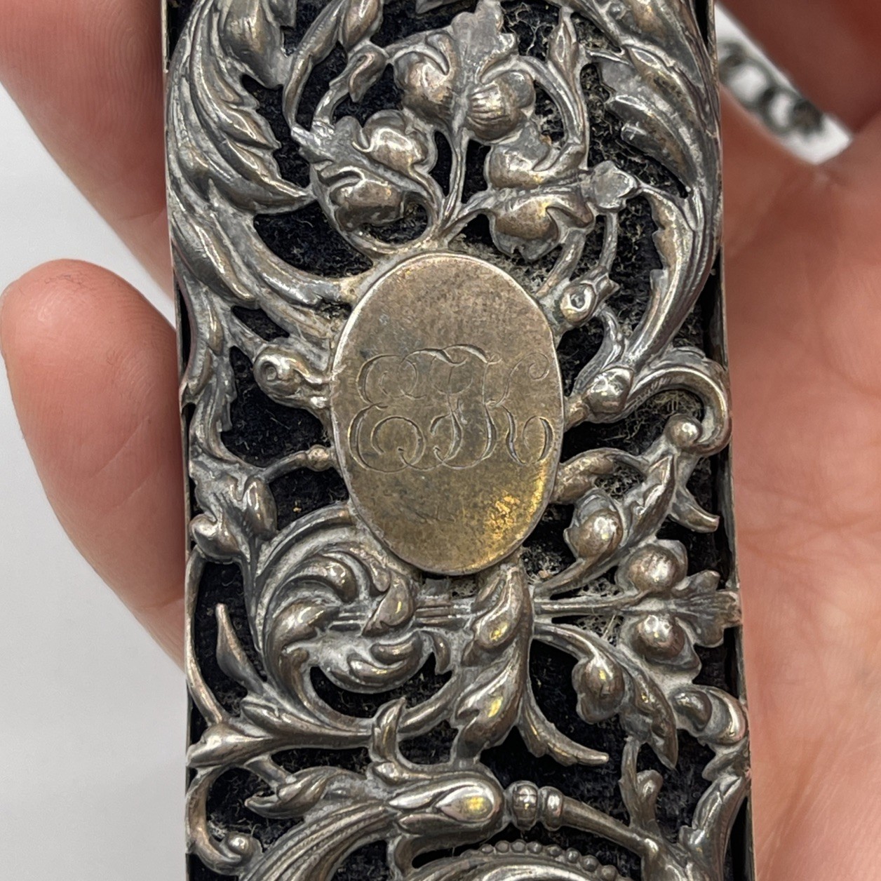 Victorian Era 1891 Sterling Silver Chatelaine Glasses Spectacle Case. 2.2oz