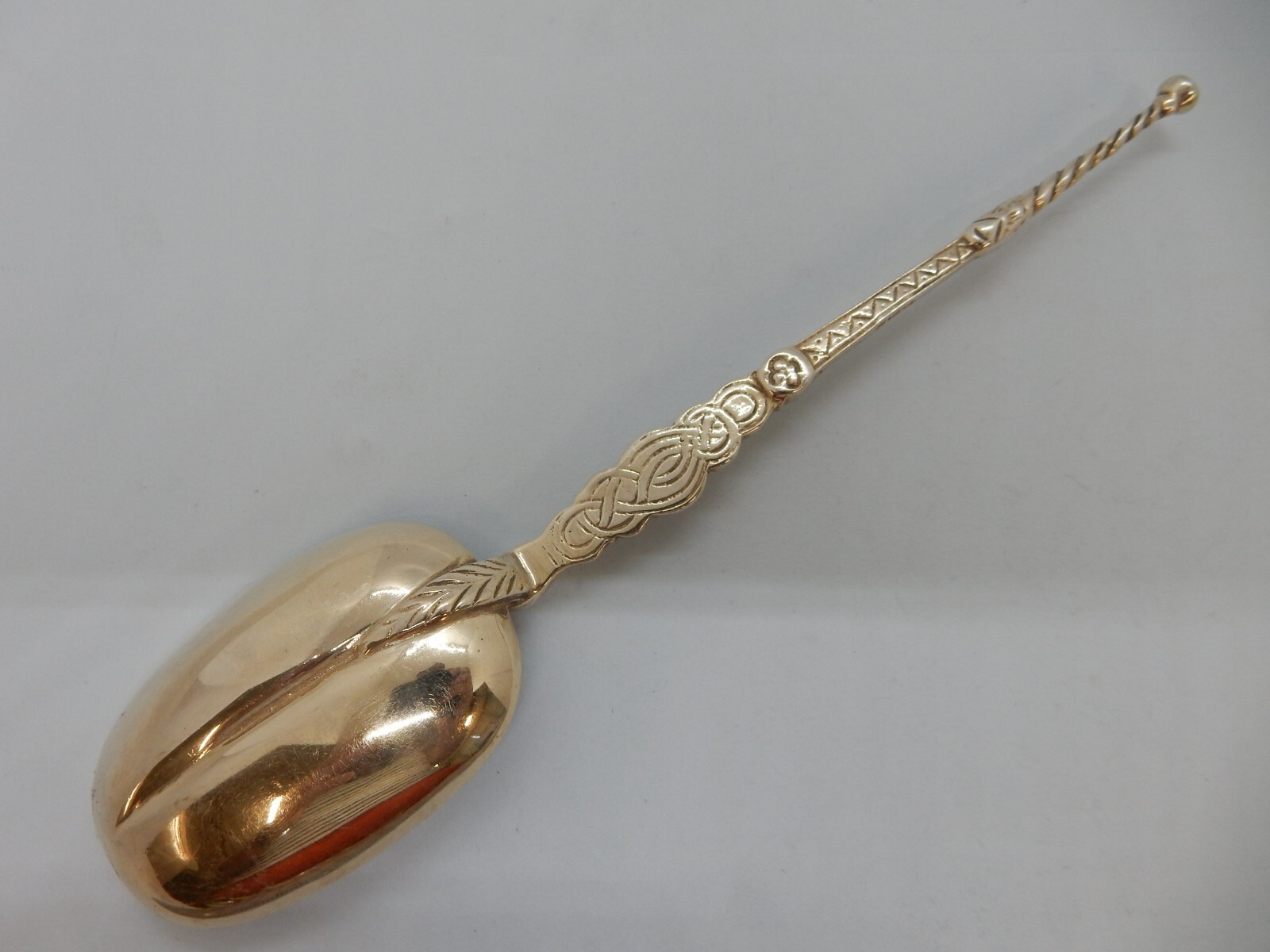 Edward VII Solid Silver CORONATION Royal ANOINTING Dessert SPOON Lon 1901 17cm