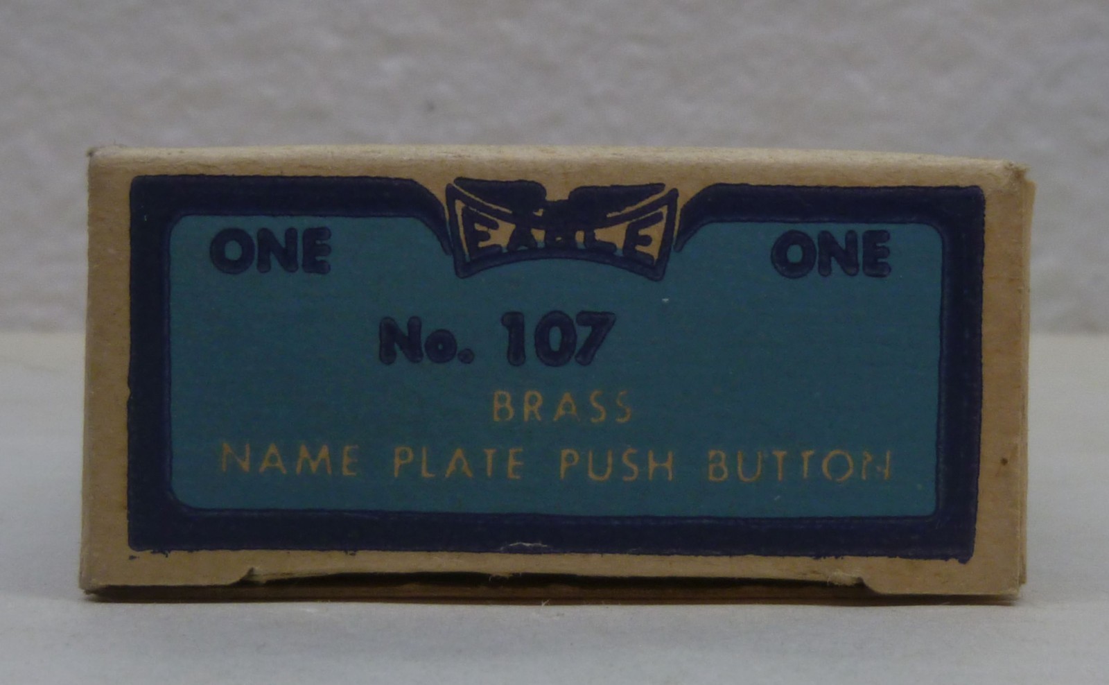 ✅ Vintage Eagle Brass Doorbell Push Button with Name Slot Traditional Classic