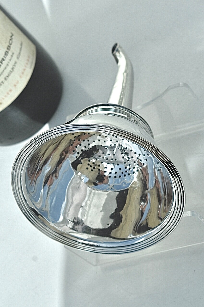 Solid Silver George lll Wine Funnel By Peter, Ann & William Bateman London, 1803