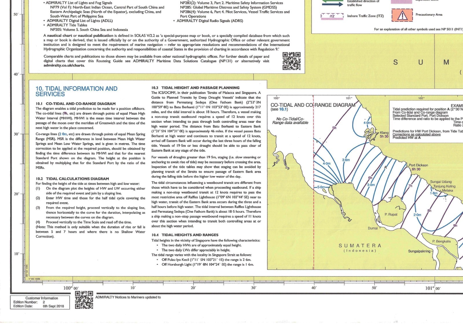 Admiralty 5525 Mariner’s Routing Guide Malacca Strait Chart Map Maritime Marine