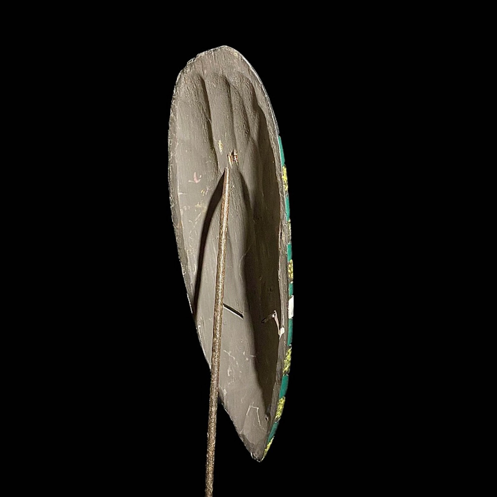 African Songye mask long carved wood Kifwebe tribal Congo art vintage-7813
