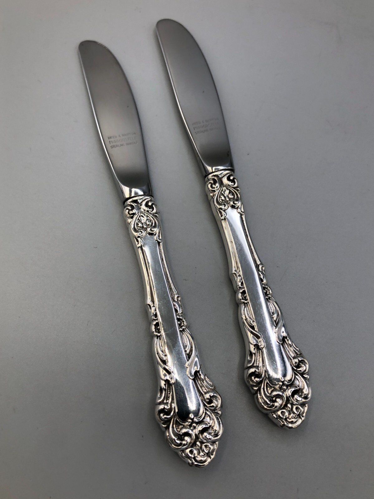 Grande Renaissance Sterling by Reed & Barton pair of Butter Spreaders 6 3/8″