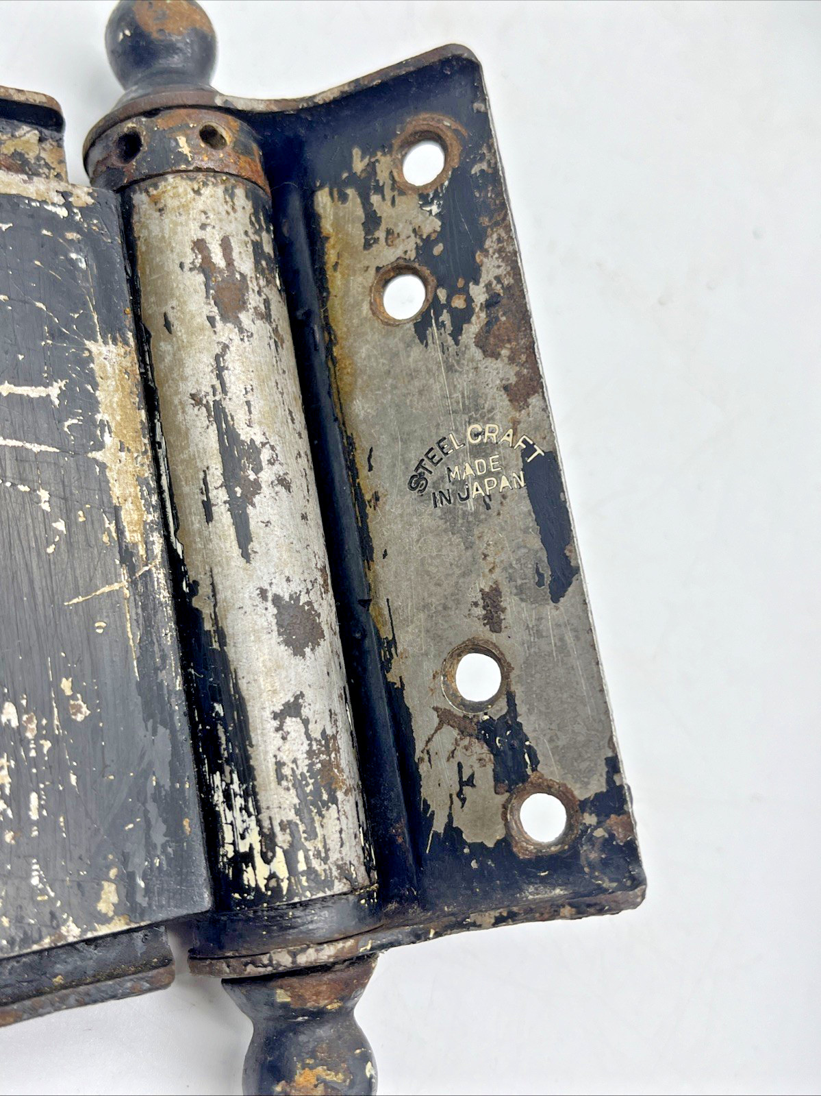 Lot of 4 Vintage Chicago Triplex & Steelcraft Japan Heavy Duty Hinges As Found