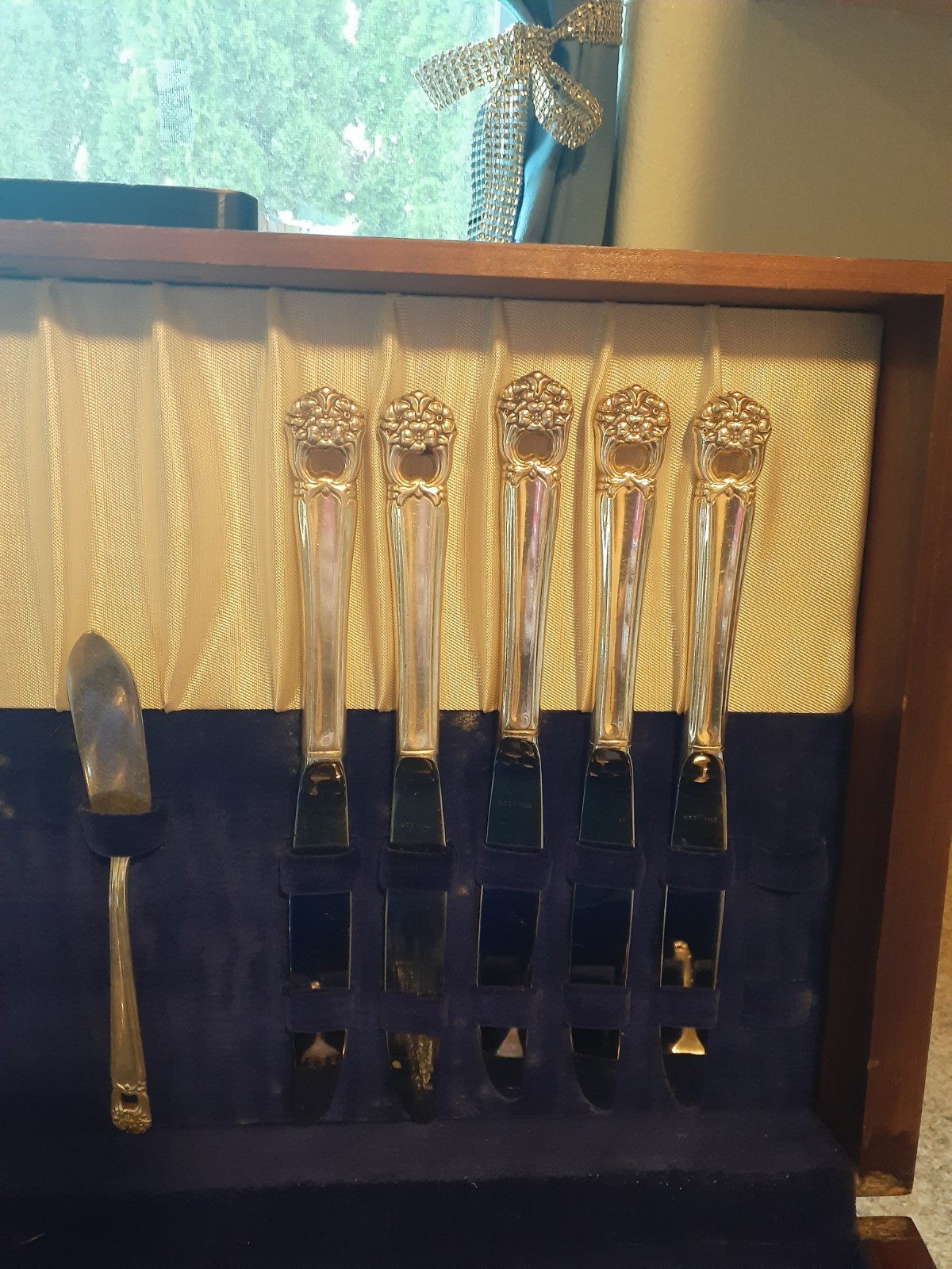 Community Plate Silverware Set with Case 1847 Roger’s Bros. Eternally Yours