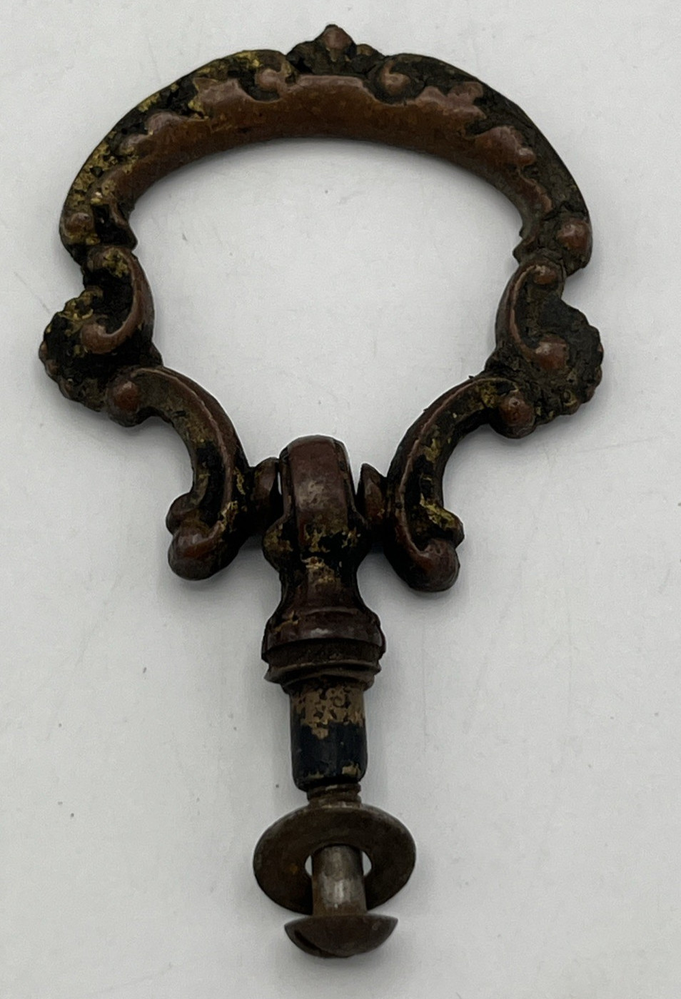 Antique Brass Copper Drawer Pull Drop Ring Pull Knob