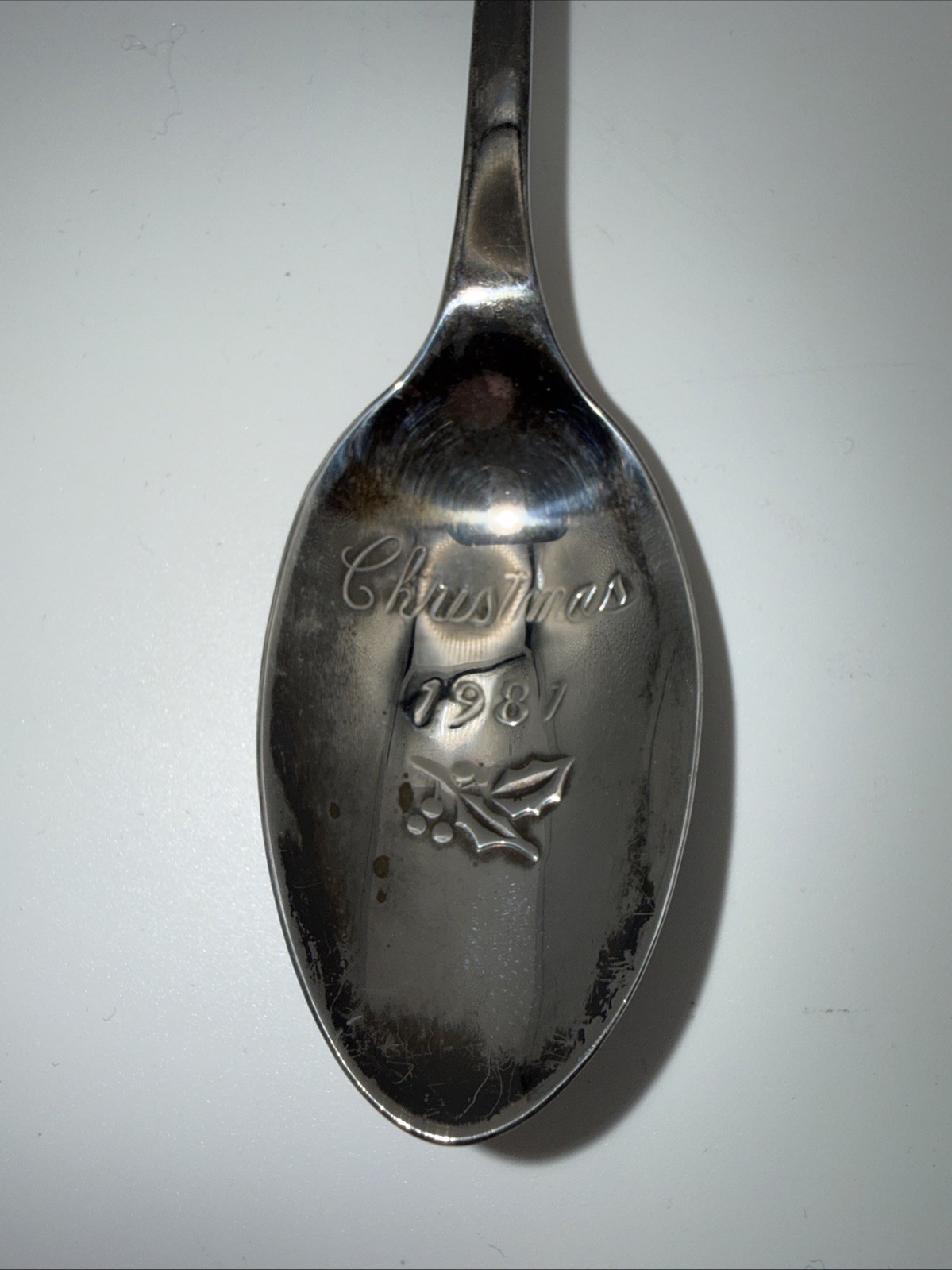 CHILDREN OF CHRISTMAS Reed & Barton Silverplate Spoon CHRISTMAS 1981 ANGEL