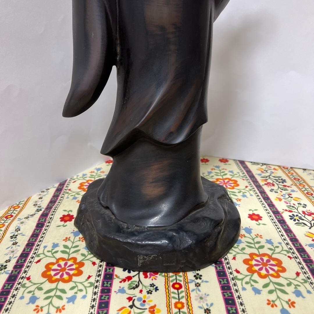 Japanese Large Bodhisattva Kannon Bronze Statue Guanyin Figurine 20.5 in 4.4 kg