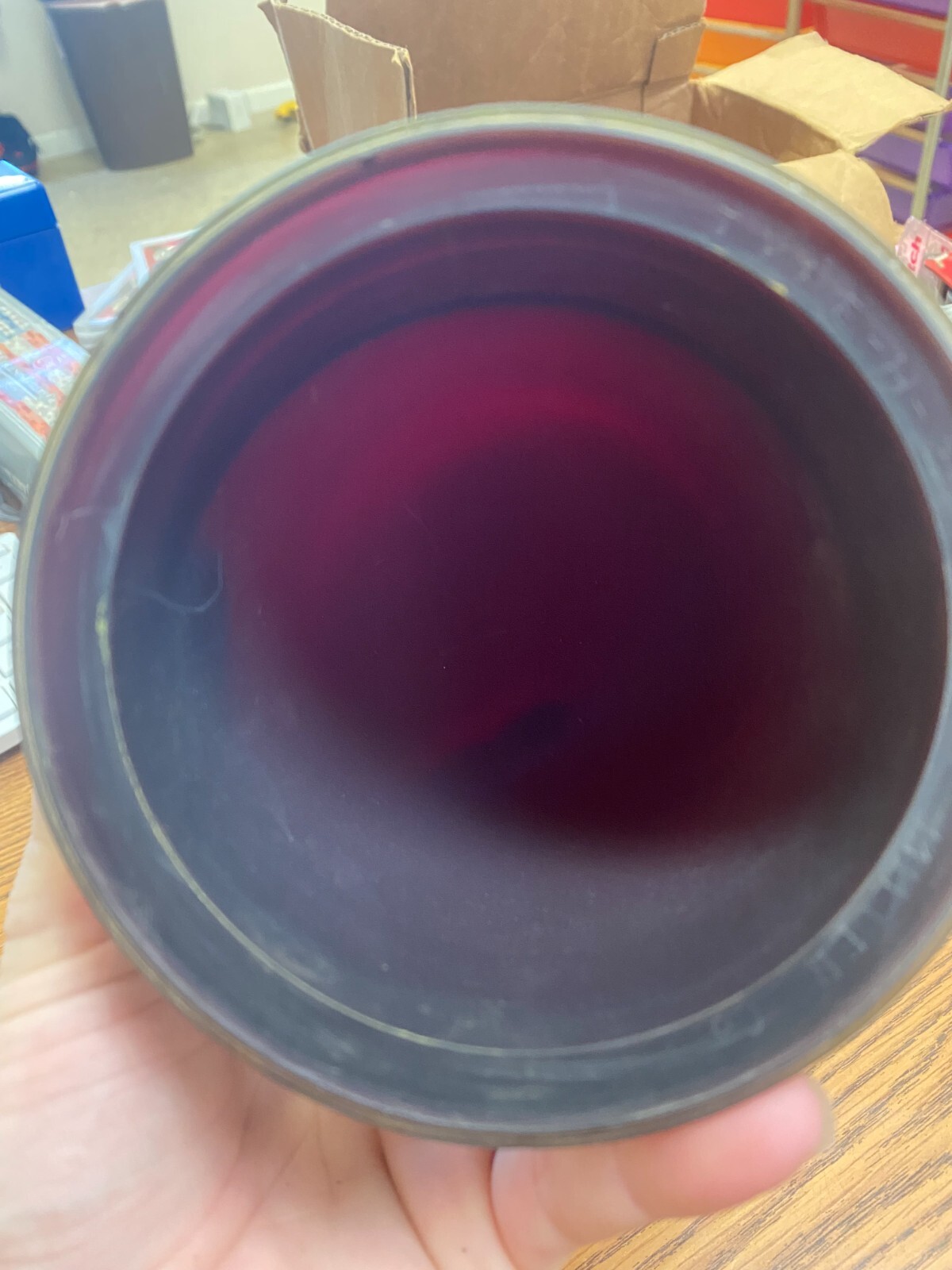 VINTAGE Explosion Proof Bulkhead Ship Light Red Lens FREE Shipping