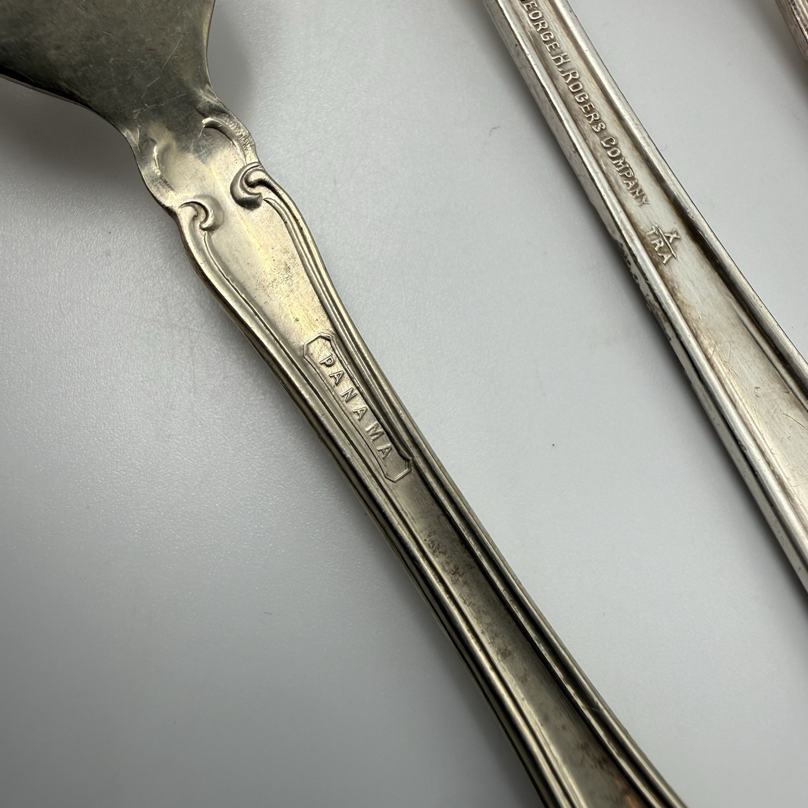 Vtg Silver Plated Flatware Mixed Lot Antique Crosby Oneida Rogers Panama Fork