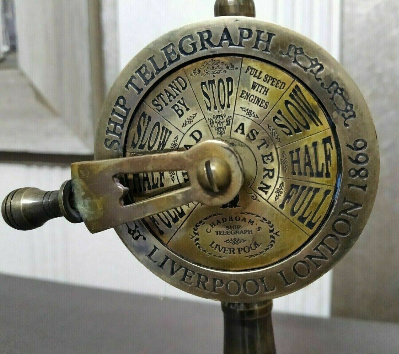 Beautiful Antique Brass Ship Engine Room Telegraph Marine Working Nautical 7″