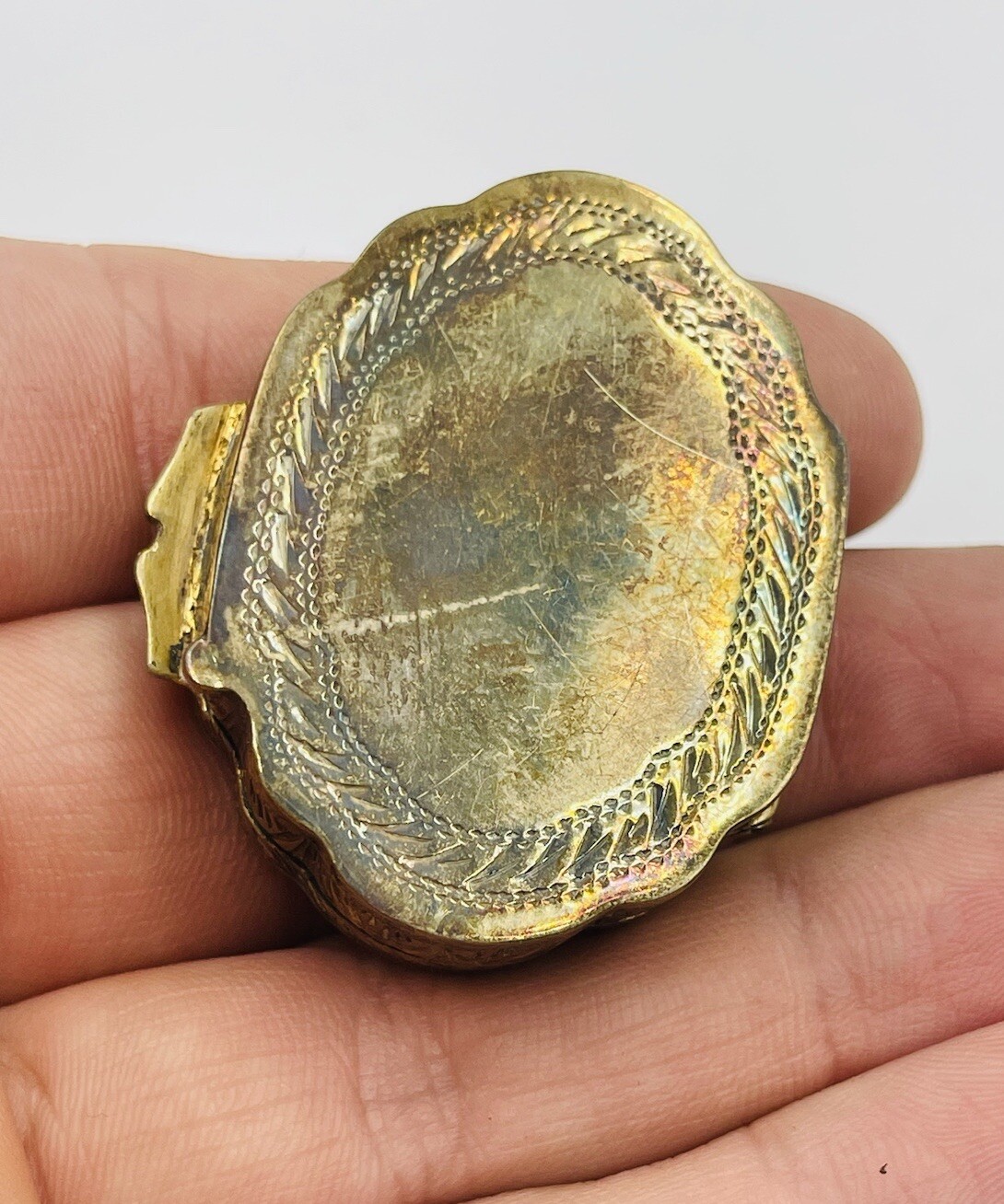 Vintage Italy 925 Sterling Silver Yellow Enamel Guilloche Box