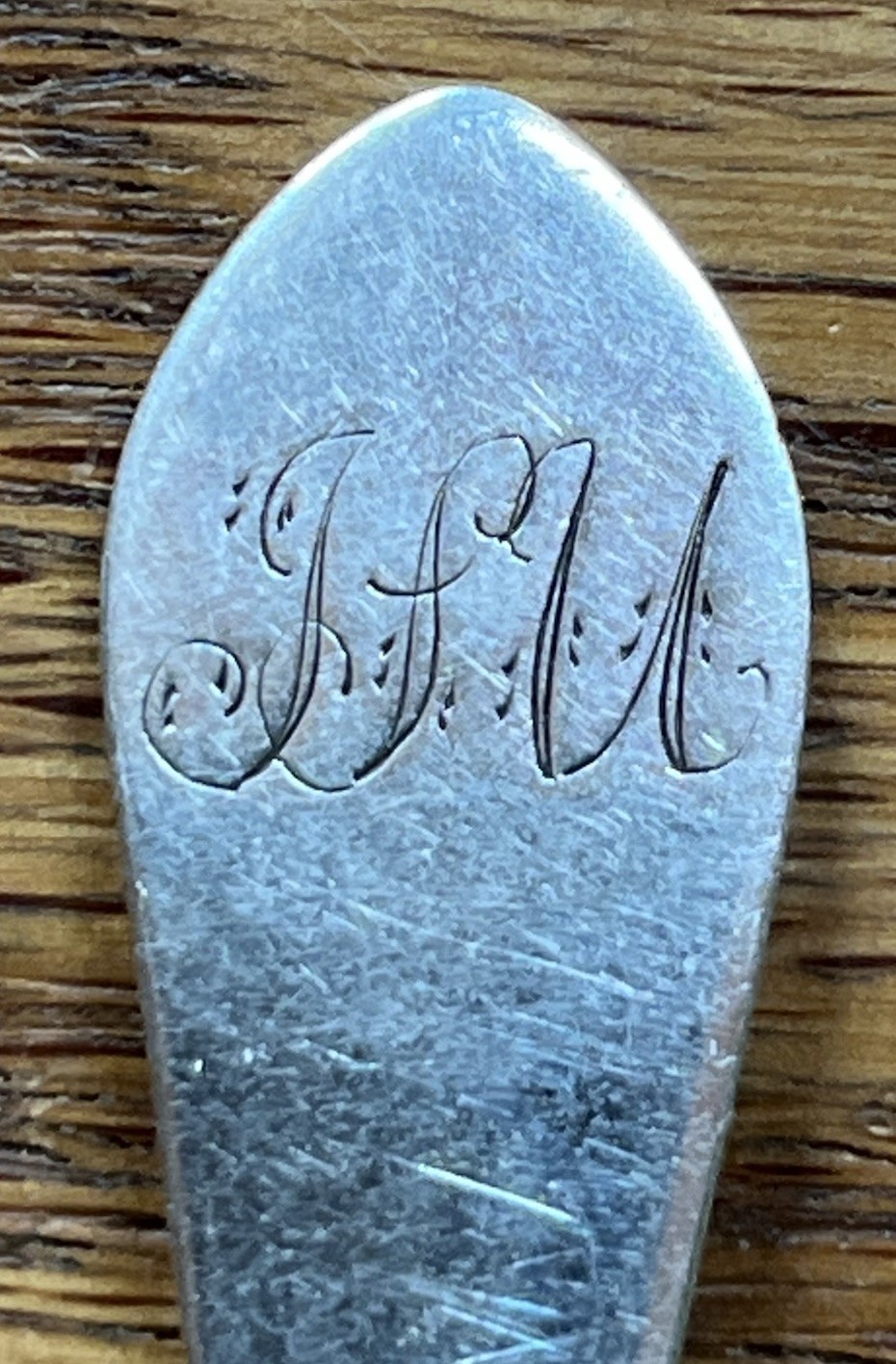 American Coin Silver Late 18th Century Teaspoon Marcus Merriman New Haven Ct