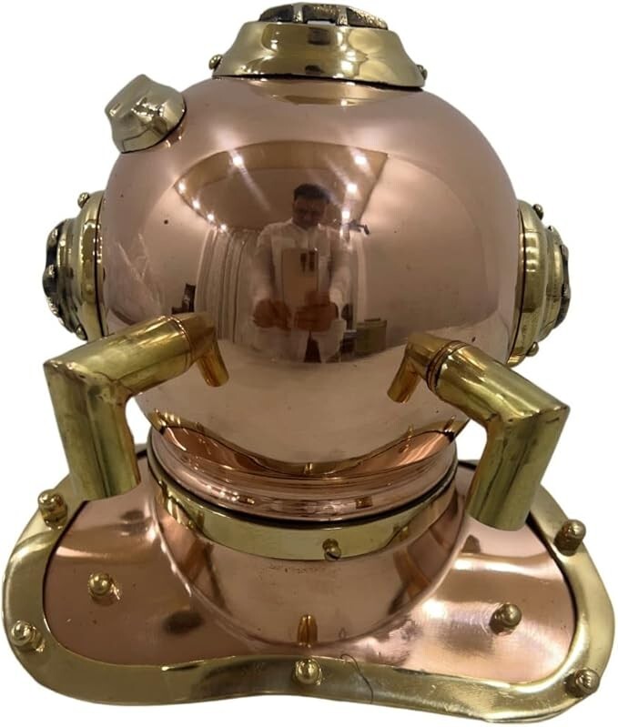 Handcrafted Divers Diving Helmet Miniature US Navy Replica Marine Sea Mini Diver