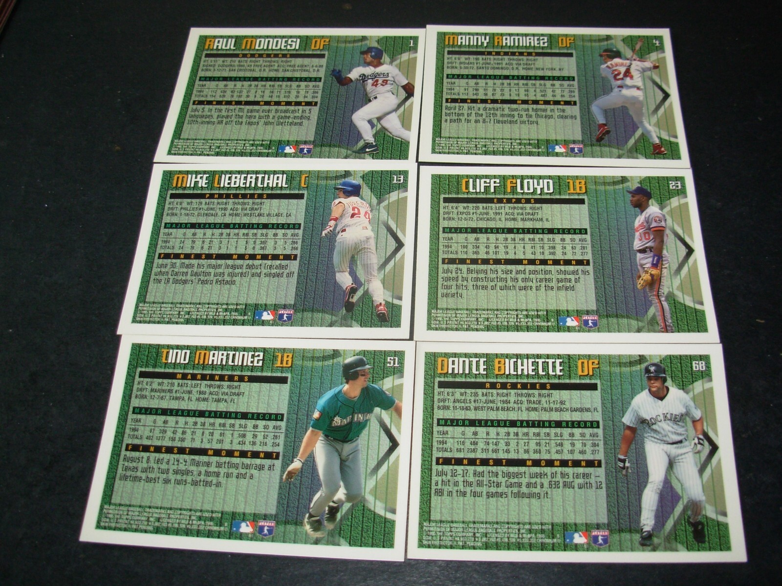 12-1995 Topps Finest Baseball