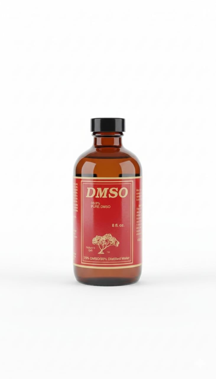 DMSO 99.9% Pure Liquid Solution, 8 oz, 70% DMSO/30% Distilled Water