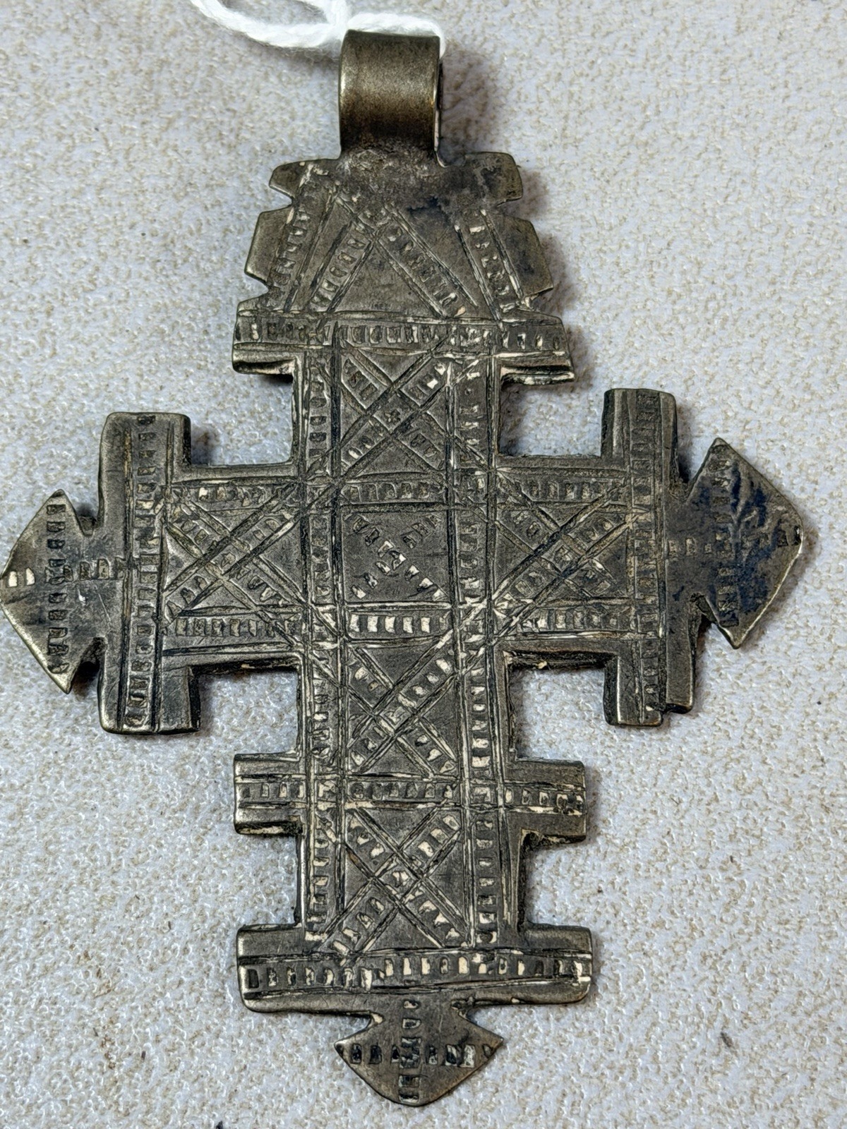 260625 Antique Ethiopian silver Coptic Handmade Neck Cross – Ethiopia.