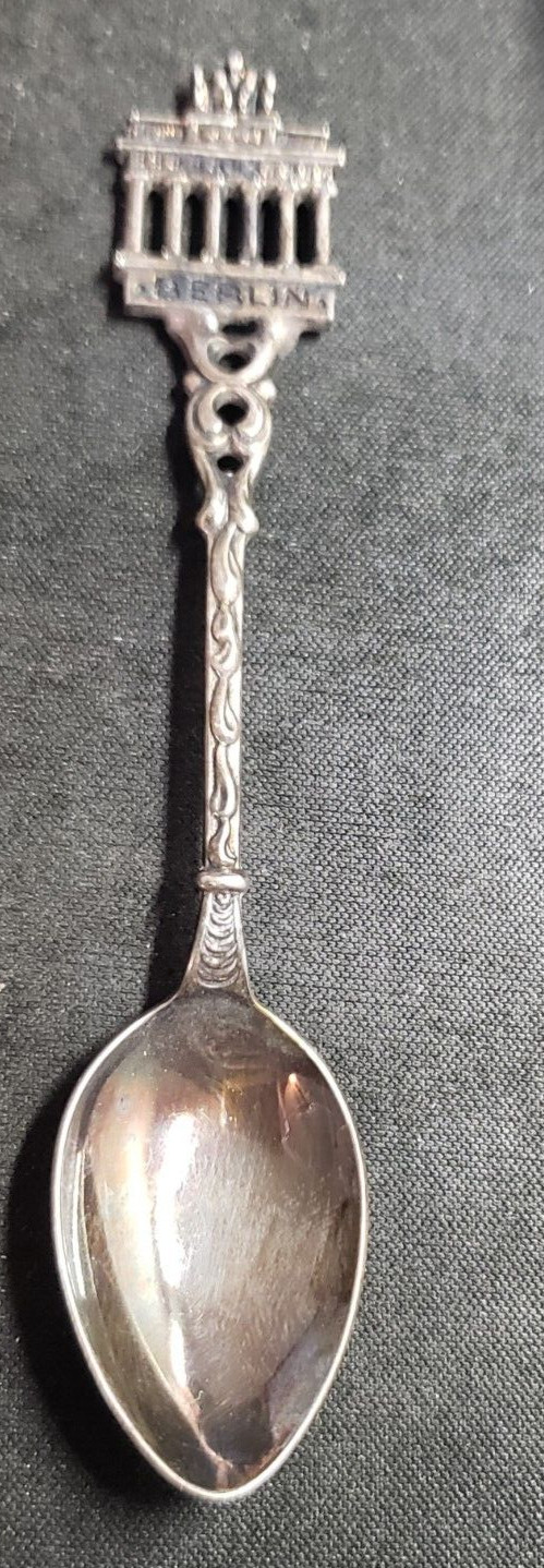 Berlin Brandenburg Gate silver Plate Spoon souvenir Vintage Germany Gift