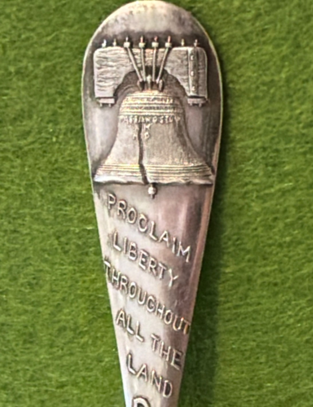 Liberty Bell Philadelphia Sterling Souvenir Spoon Durgin Bailey Banks Biddle 10g