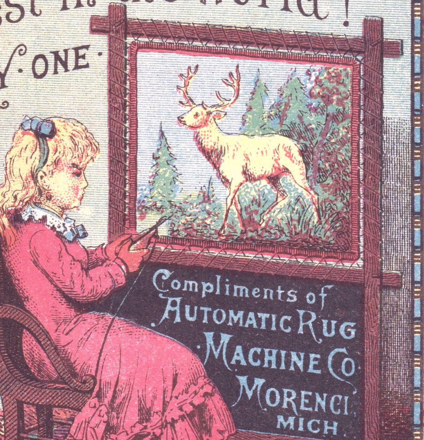Sewing Needle Stitcher Scofield Automatic Embroidering Machine Morenci Rug Card