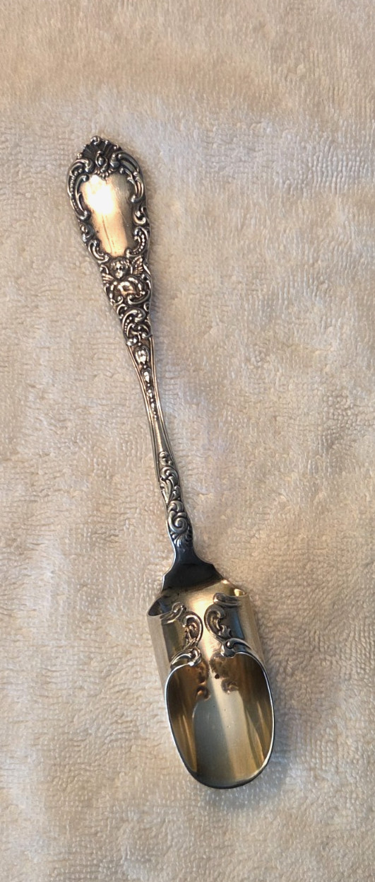 CUPID by DOMINICK & HAFF sterling silver Large CHEESE SCOOP no monogram 8″