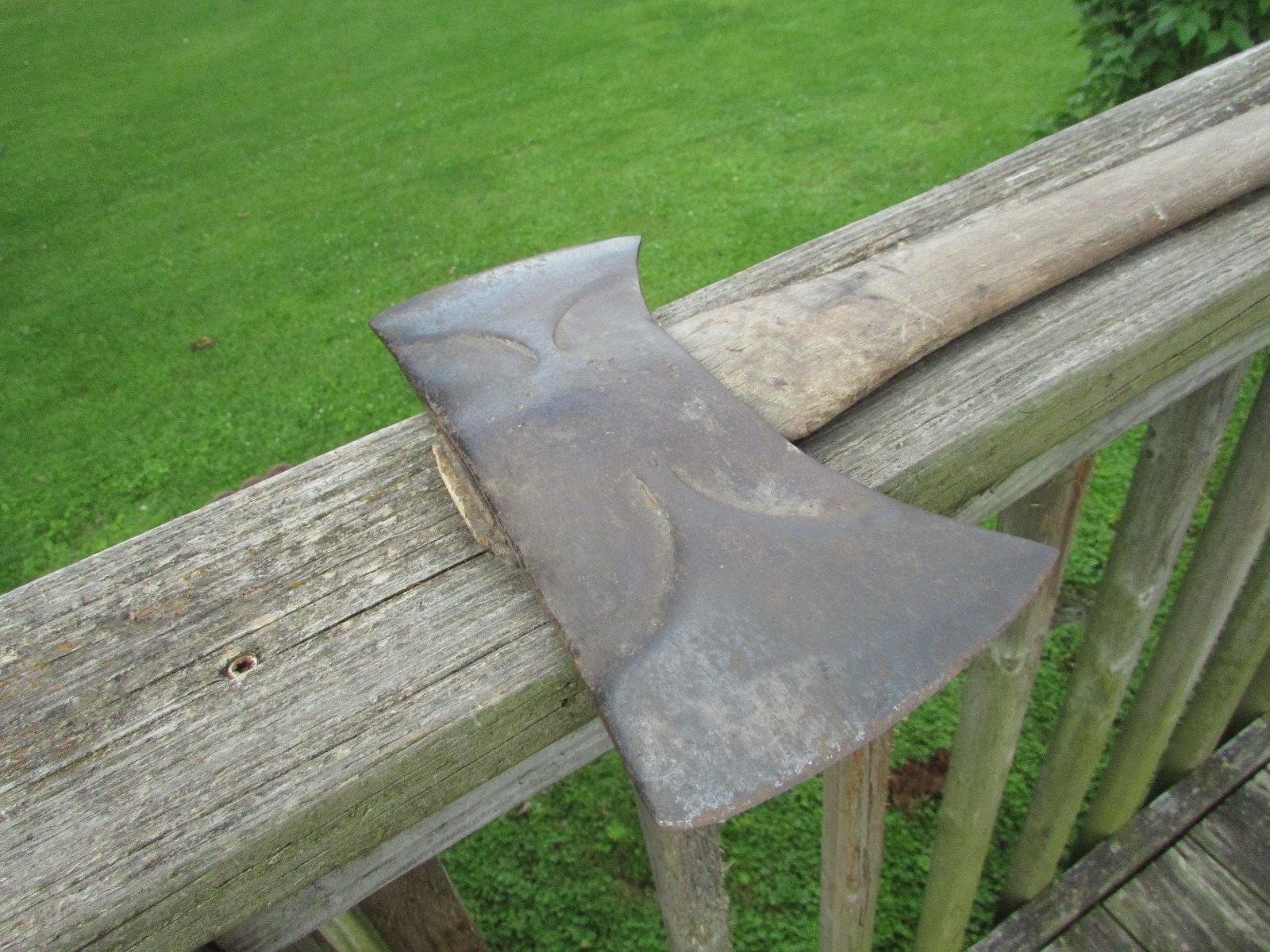 KELLY PERFECT True Temper PHANTOM BEVEL Design DOUBLE Bit 4lb AXE HEAD w/HANDLE