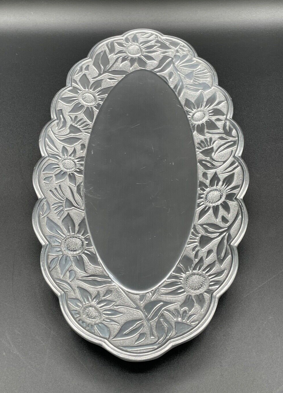 SUNFLOWER Gorham bread serving tray 1831 Metalware 14.5 “